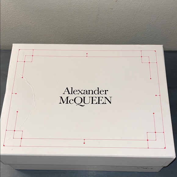 Alexander McQueen Leather High Heel Pumps 37/7 Black Solid Slip On NIB w Dustbag - Picture 4 of 17